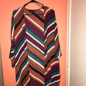 Classy Striped Kimono